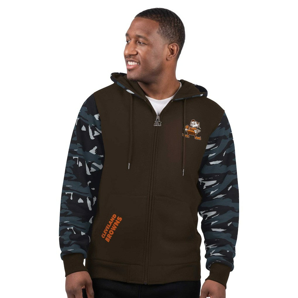 Cleveland Browns Starter Thursday Night Gridiron Vintage Logo Full-Zip Hoodie - Brown online