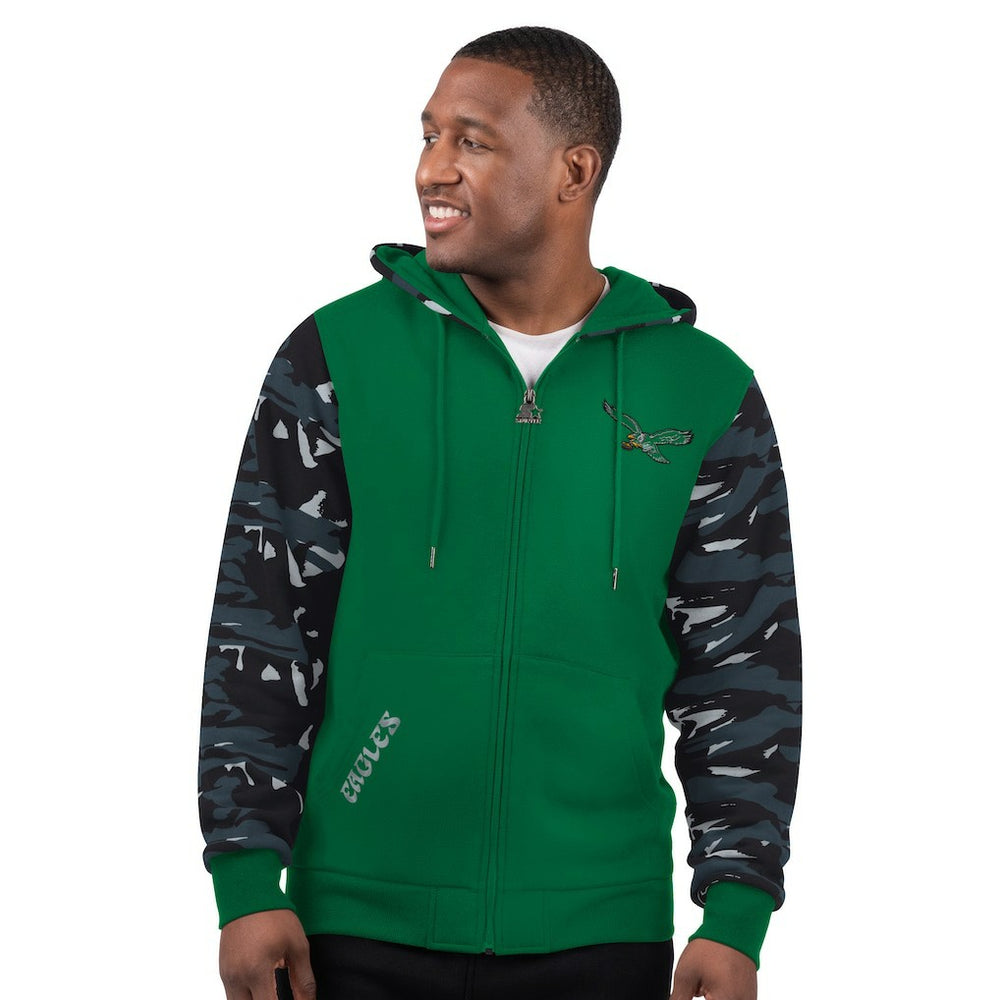 Philadelphia Eagles Starter Thursday Night Gridiron Vintage Logo Full-Zip Hoodie - Kelly Green outlet