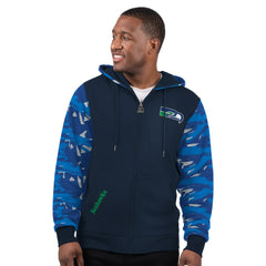 Seattle Seahawks Starter Thursday Night Gridiron Vintage Logo Full-Zip Hoodie - Navy outlet