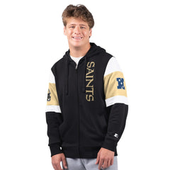 New Orleans Saints Starter Extreme Full-Zip Hoodie - Black online