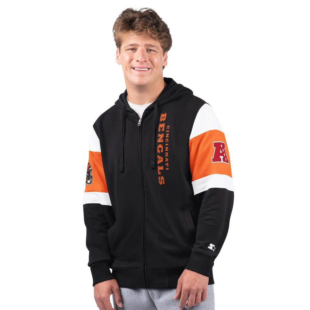Cincinnati Bengals Starter Extreme Full-Zip Hoodie - Black discount