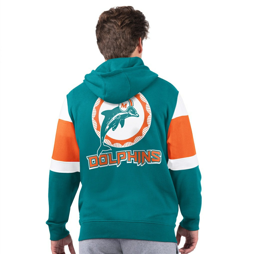 Miami Dolphins Starter Extreme Vintage Logo Full-Zip Hoodie - Aqua sale
