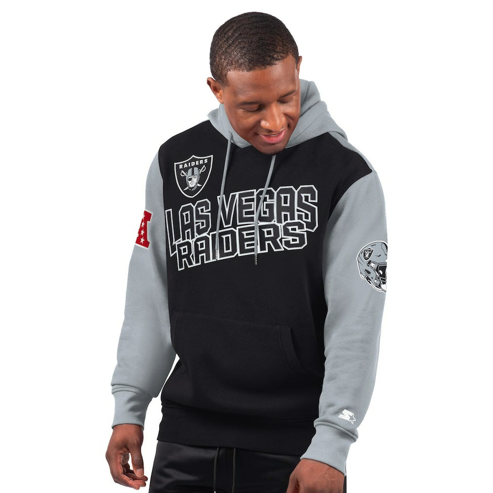 Las Vegas Raiders Starter Extreme Pullover Hoodie - Black discount