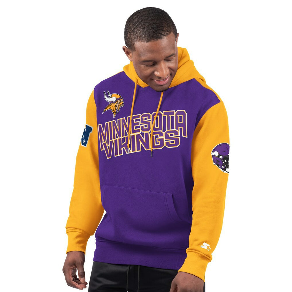 Minnesota Vikings Starter Extreme Pullover Hoodie - Purple for sale