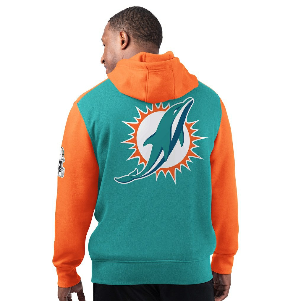 Miami Dolphins Starter Extreme Pullover Hoodie - Aqua on sale