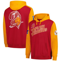 Tampa Bay Buccaneers Starter Extreme Vintage Logo Pullover Hoodie - Orange on sale