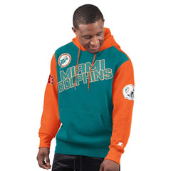 Miami Dolphins Starter Extreme Vintage Logo Pullover Hoodie - Aqua online