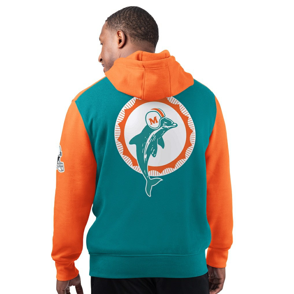 Miami Dolphins Starter Extreme Vintage Logo Pullover Hoodie - Aqua online