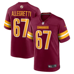 Nick Allegretti Washington Commanders Game Jersey - Burgundy | Nike online