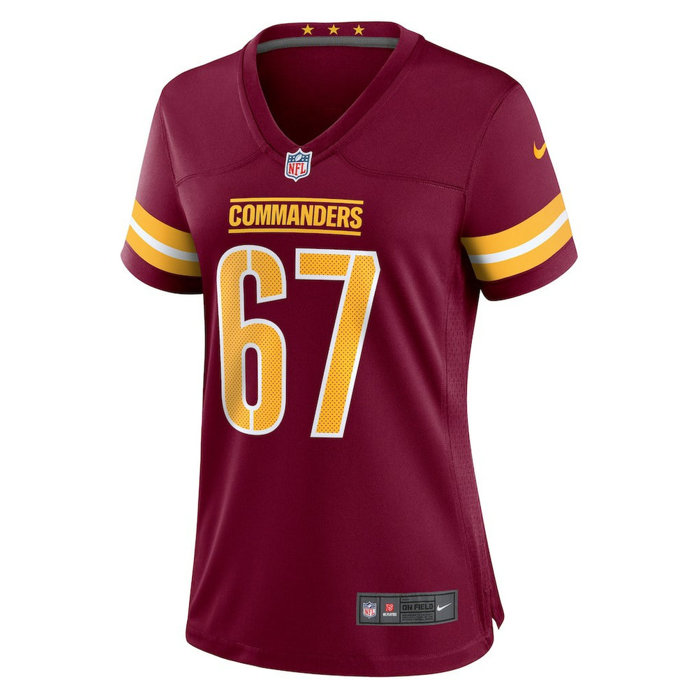 Nick Allegretti Washington Commanders Women's Game Jersey - Burgundy | Nike for sale