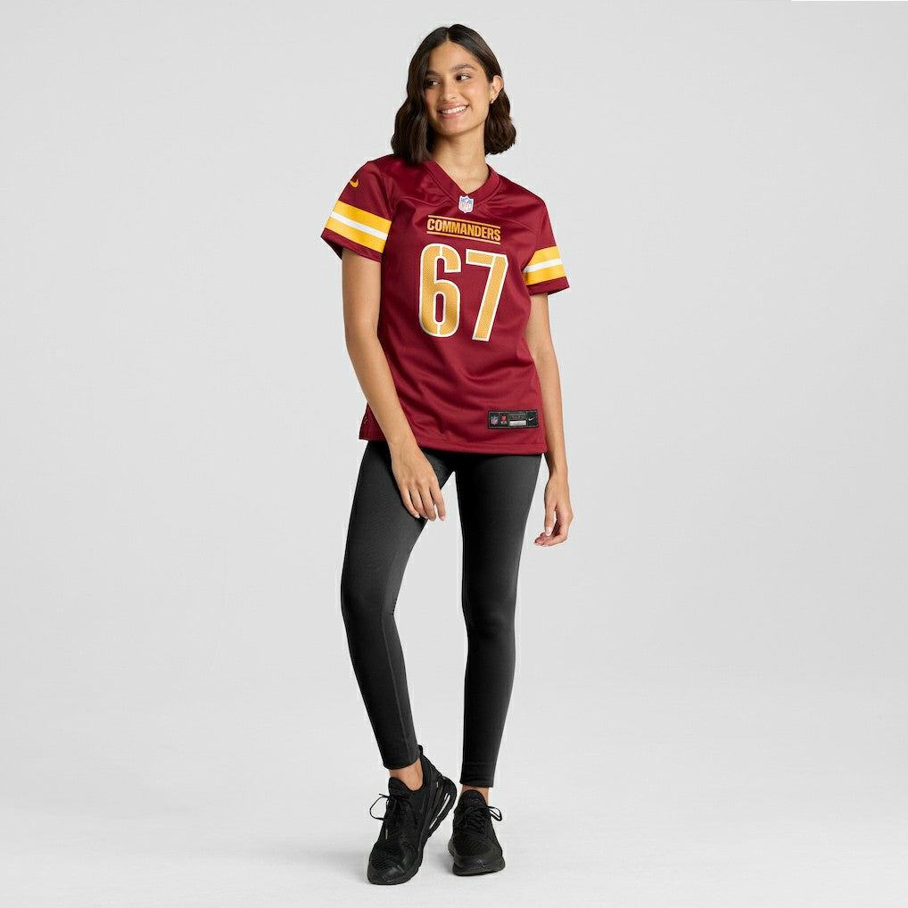 Nick Allegretti Washington Commanders Women's Game Jersey - Burgundy | Nike for sale