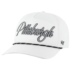 Pittsburgh Pirates Overhand Speckle Hitch Rope Adjustable Hat - White | 47 brand