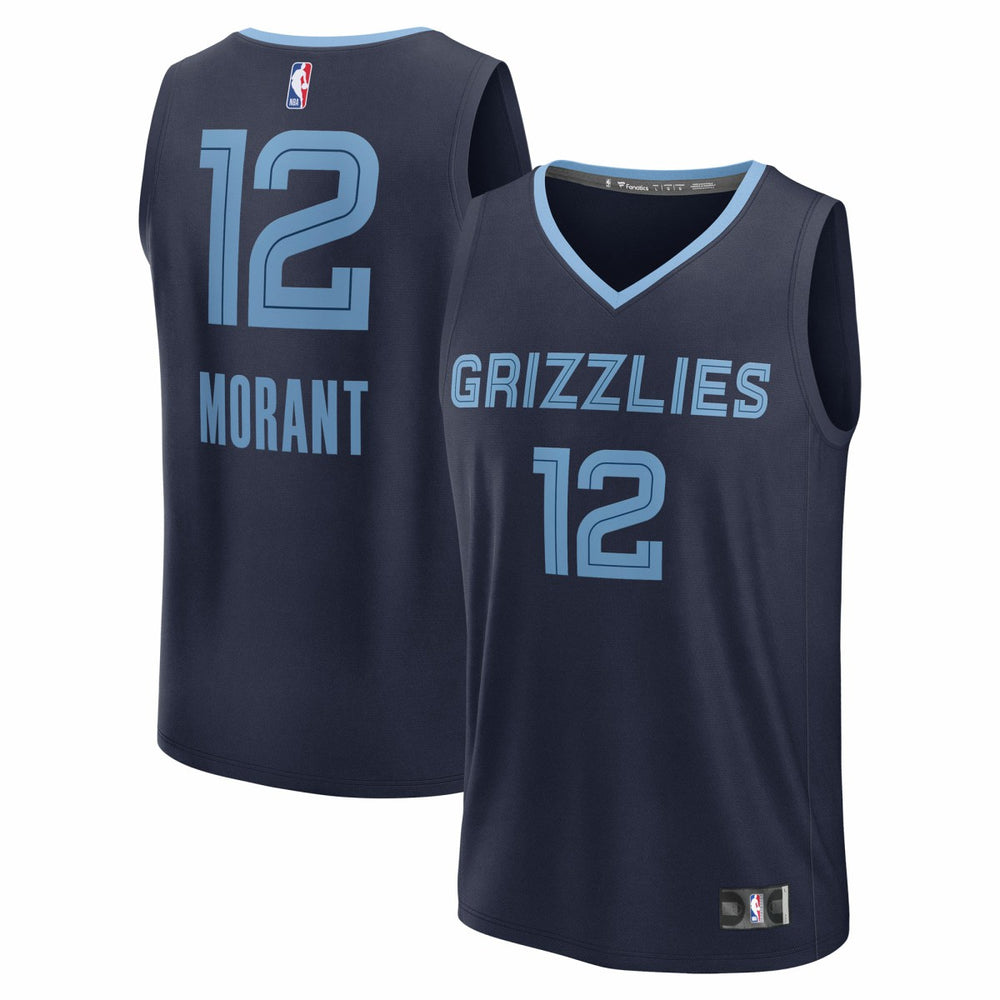 Ja Morant Memphis Grizzlies Fast Break Replica Player Jersey - Icon Edition - Navy | Fanatics discount