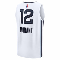 Ja Morant Memphis Grizzlies Fast Break Replica Player Jersey - Association Edition - White | Fanatics online