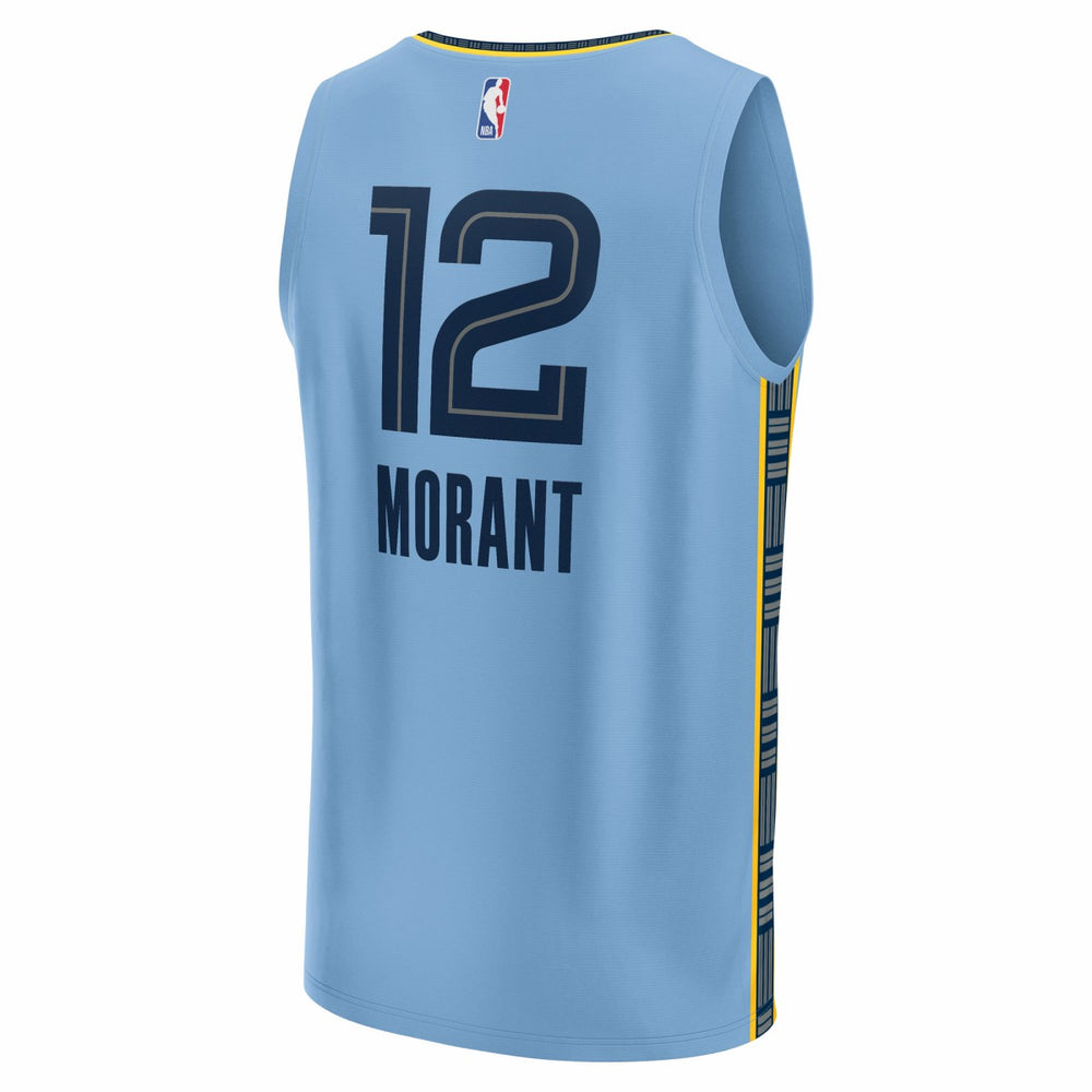 Ja Morant Memphis Grizzlies Fast Break Replica Player Jersey - Statement Edition - Light Blue | Fanatics on sale