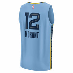 Ja Morant Memphis Grizzlies Fast Break Replica Player Jersey - Statement Edition - Light Blue | Fanatics on sale