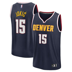 Nikola Jokic Denver Nuggets Fast Break Replica Player Jersey - Icon Edition - Navy | Fanatics discount