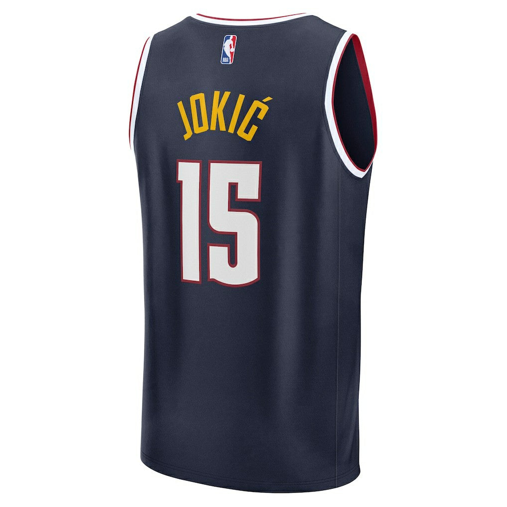 Nikola Jokic Denver Nuggets Fast Break Replica Player Jersey - Icon Edition - Navy | Fanatics discount