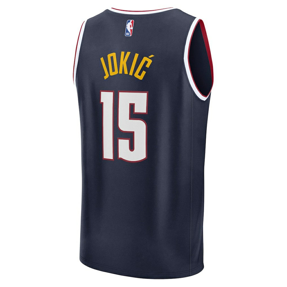 Nikola Jokic Denver Nuggets Fast Break Replica Player Jersey - Icon Edition - Navy | Fanatics discount