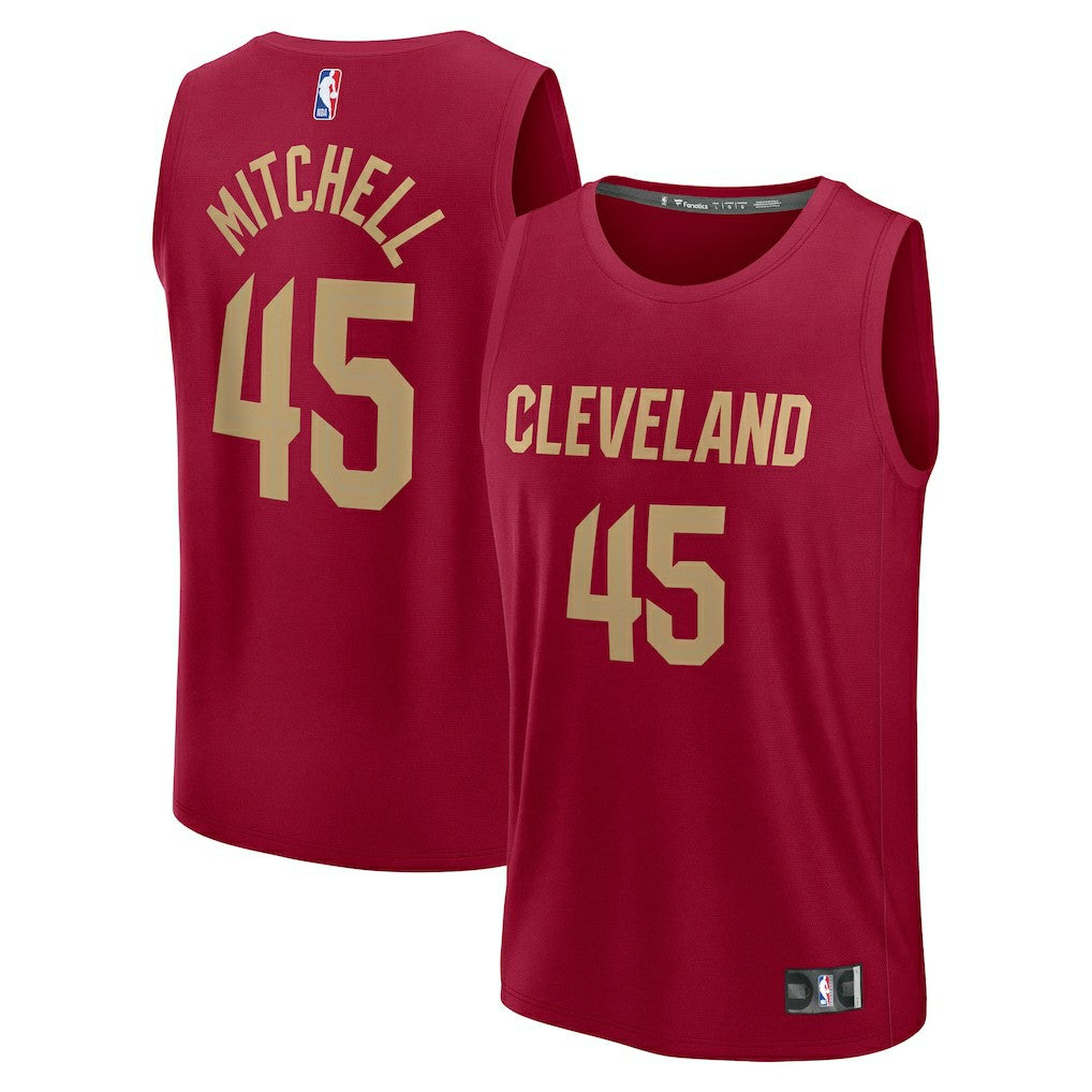 Donovan Mitchell Cleveland Cavaliers Fast Break Replica Player Jersey sale - Icon Editi- Wine | Fanatics sale