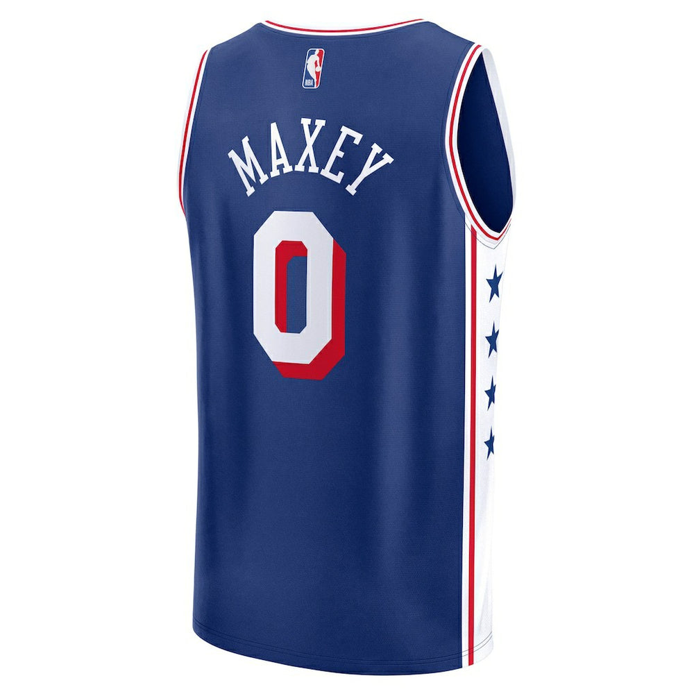 Tyrese Maxey Philadelphia 76ers Fast Break Replica Player Jersey - Icon Edition - Royal | Fanatics for sale