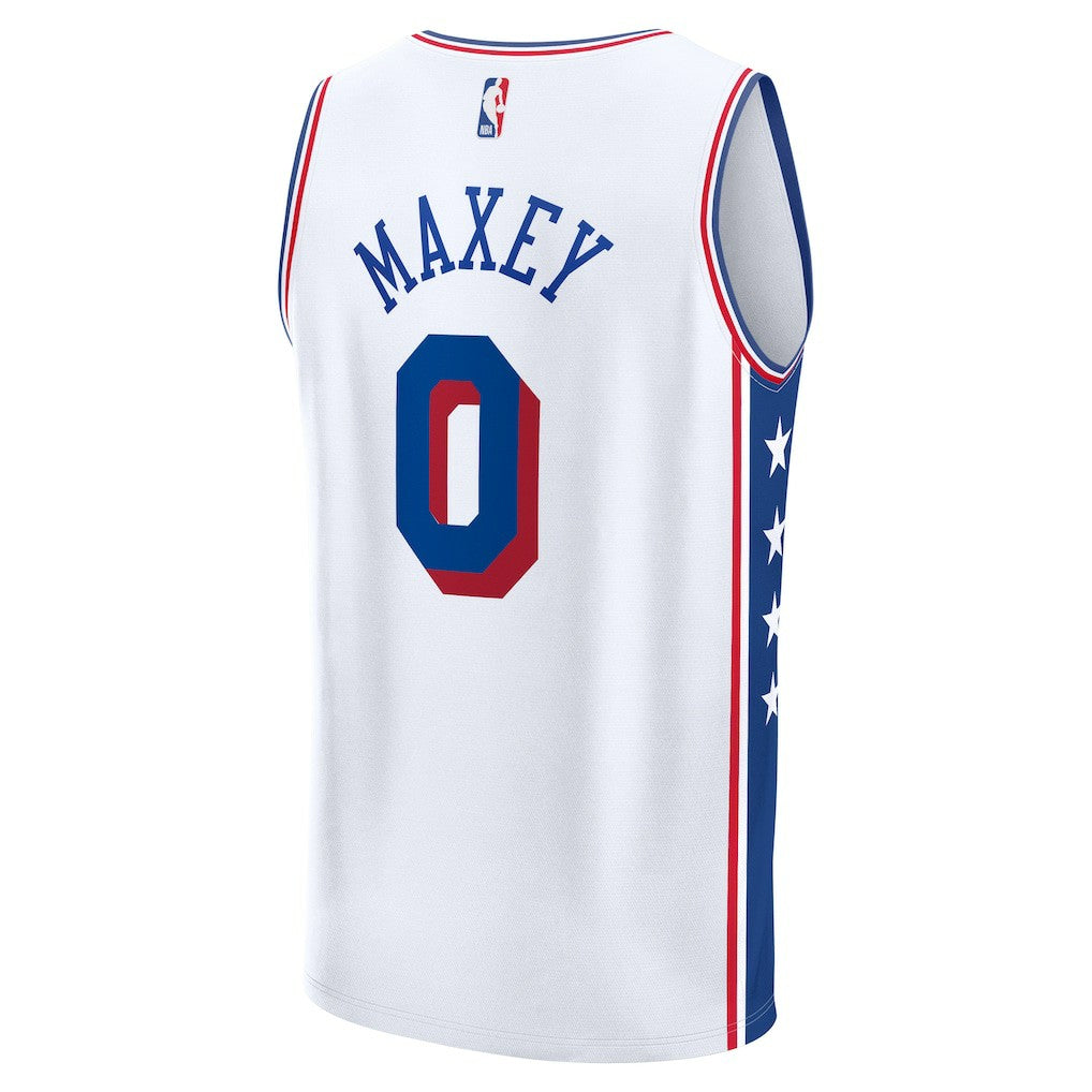 Tyrese Maxey Philadelphia 76ers Fast Break Replica Player Jersey - Association Edition - White | Fanatics sale