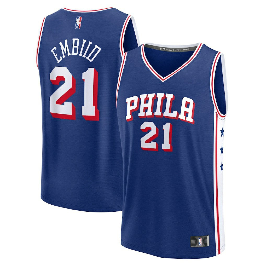 Joel Embiid Philadelphia 76ers Fast Break Replica Player Jersey - Icon Edition - Royal | Fanatics online