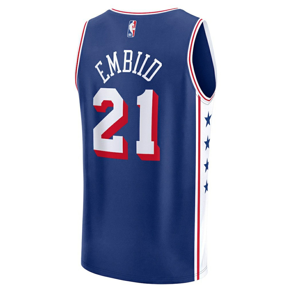 Joel Embiid Philadelphia 76ers Fast Break Replica Player Jersey - Icon Edition - Royal | Fanatics online