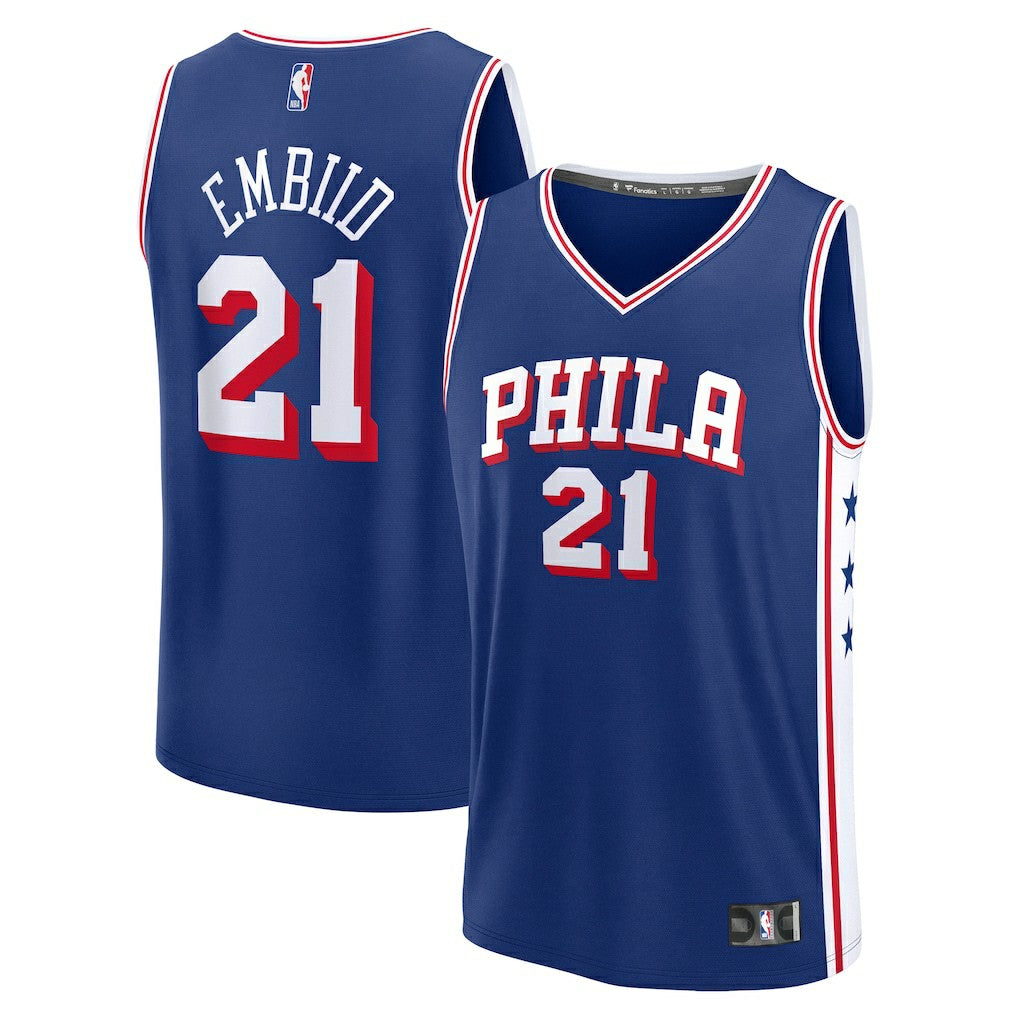 Joel Embiid Philadelphia 76ers Youth Fast Break Replica Player Jersey - Icon Edition - Royal | Fanatics shop