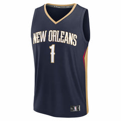 Zion Williamson New Orleans Pelicans Fast Break Replica Player Jersey - Icon Edition - Navy | Fanatics shop