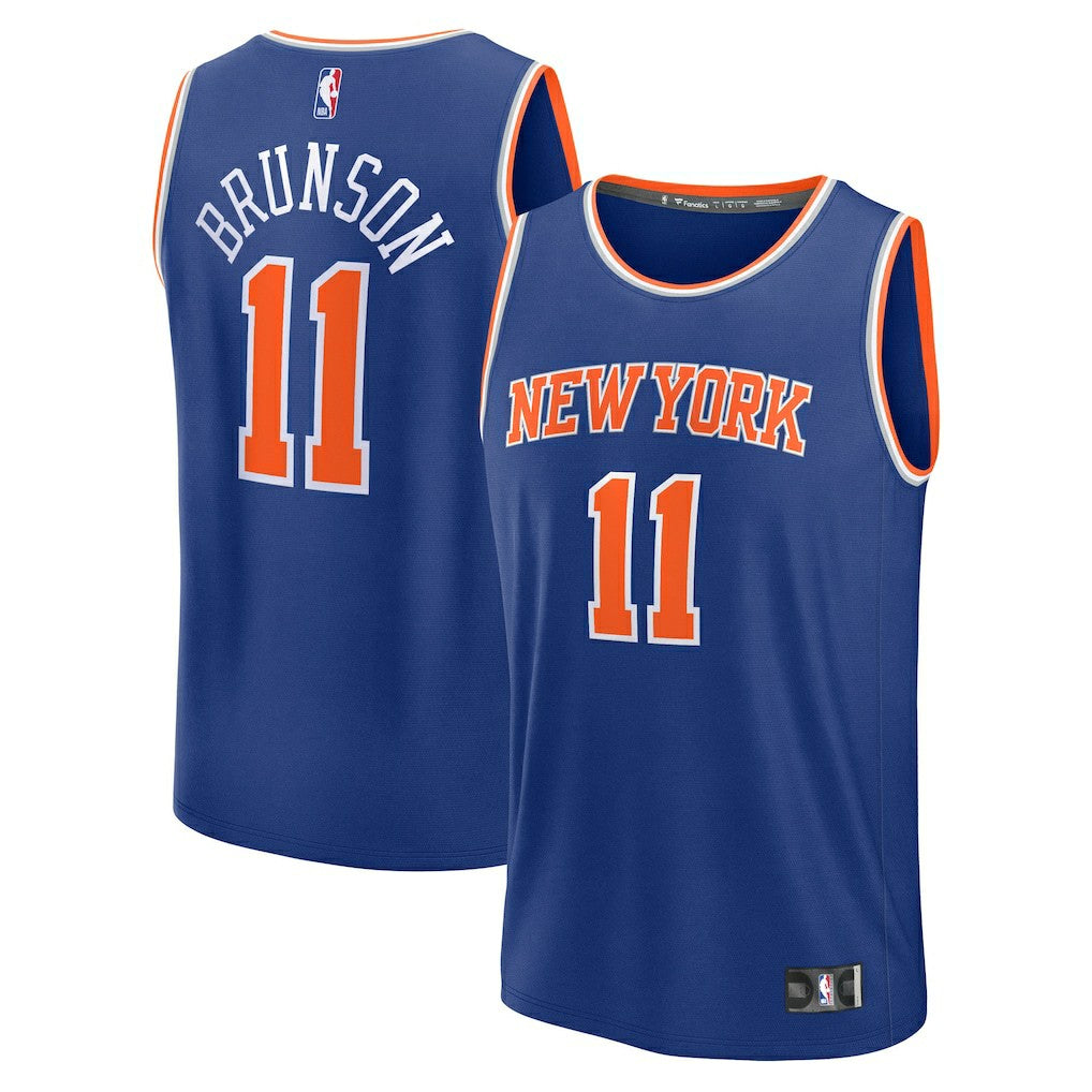 Jalen Brunson New York Knicks Fast Break Replica Player Jersey - Icon Edition - Blue | Fanatics discount