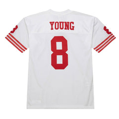 Steve Young San Francisco 49ers 1994 Authentic Throwback Retired Player Jersey - White discount