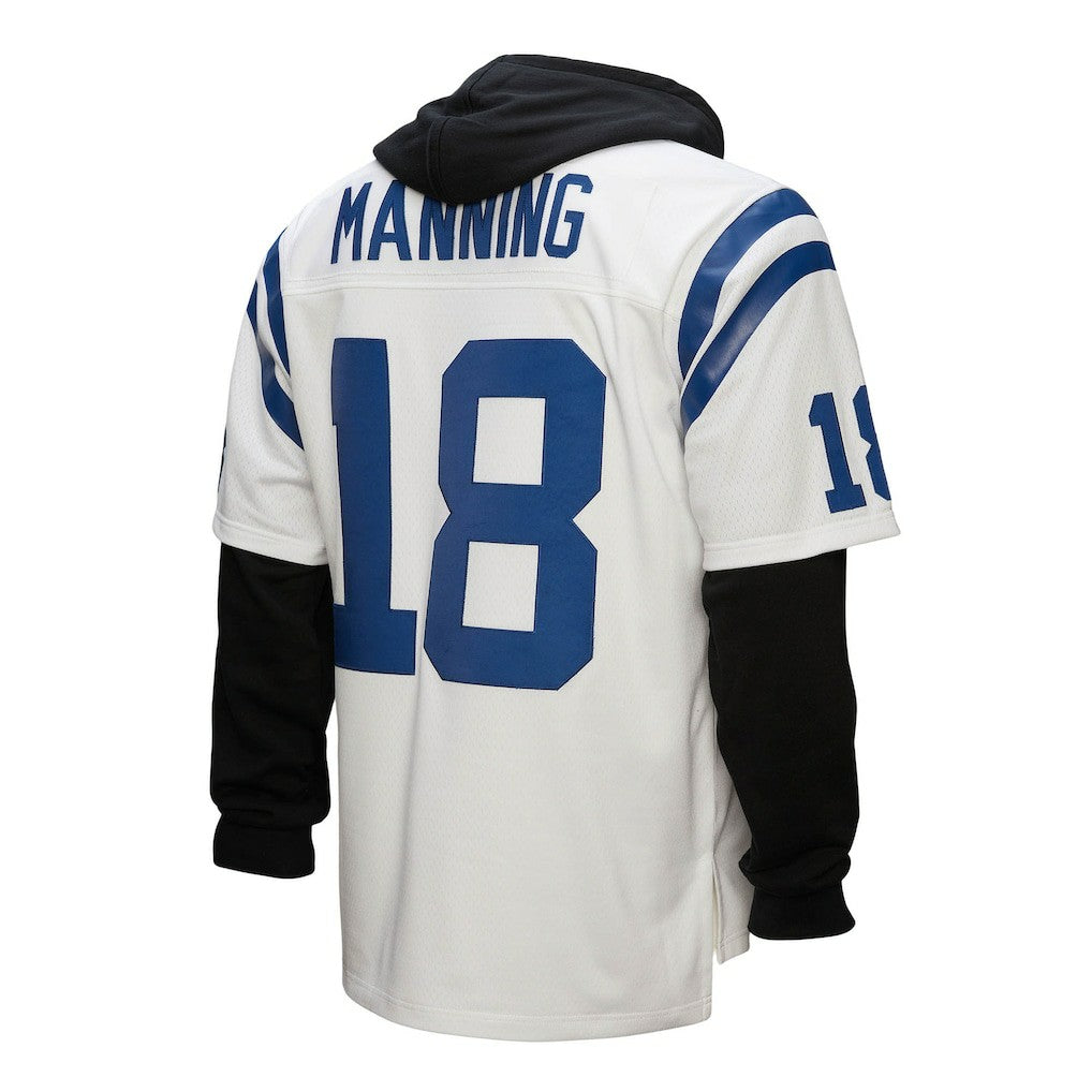 Peyton Manning Indianapolis Colts Player Name & Number Hoodie Legacy Jersey - White online