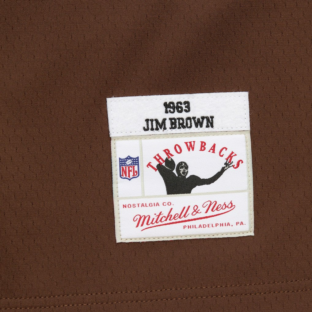 Jim Brown Cleveland Browns Player Name & Number Hoodie Legacy Jersey - Brown sale