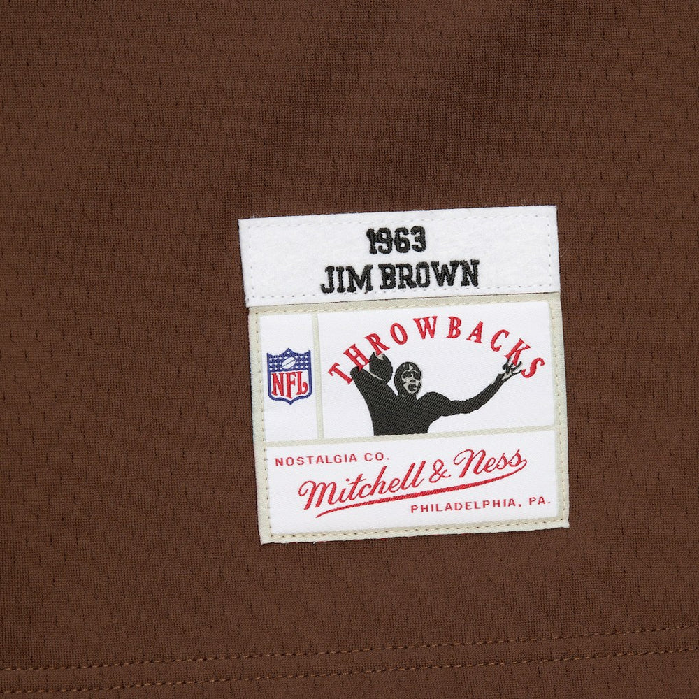 Jim Brown Cleveland Browns Player Name & Number Hoodie Legacy Jersey - Brown sale