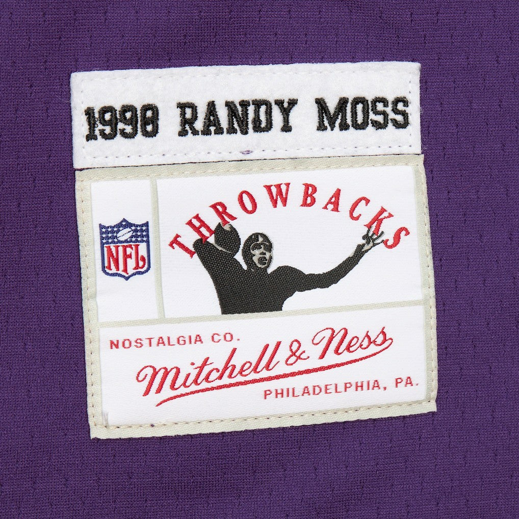 Randy Moss Minnesota Vikings Player Name & Number Hoodie Legacy Jersey - Purple for sale