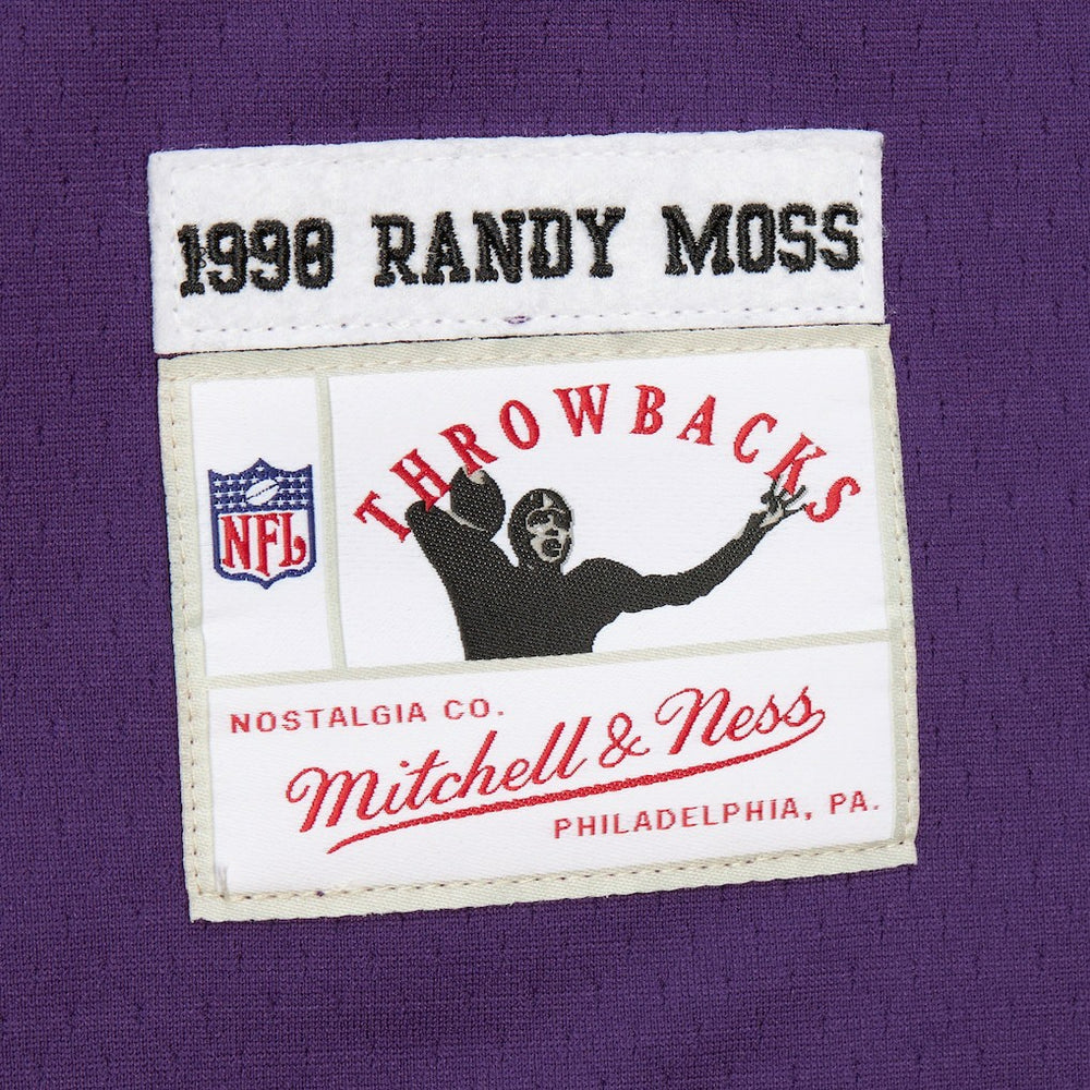 Randy Moss Minnesota Vikings Player Name & Number Hoodie Legacy Jersey - Purple for sale