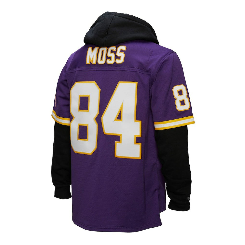 Randy Moss Minnesota Vikings Player Name & Number Hoodie Legacy Jersey - Purple for sale
