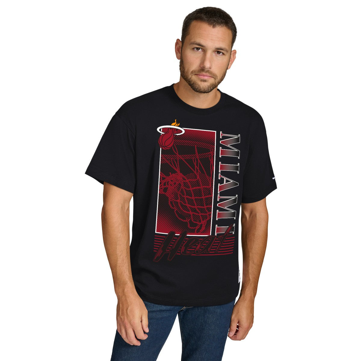 Miami Heat Tommy Jeans Noah Swish T-Shirt - Black online
