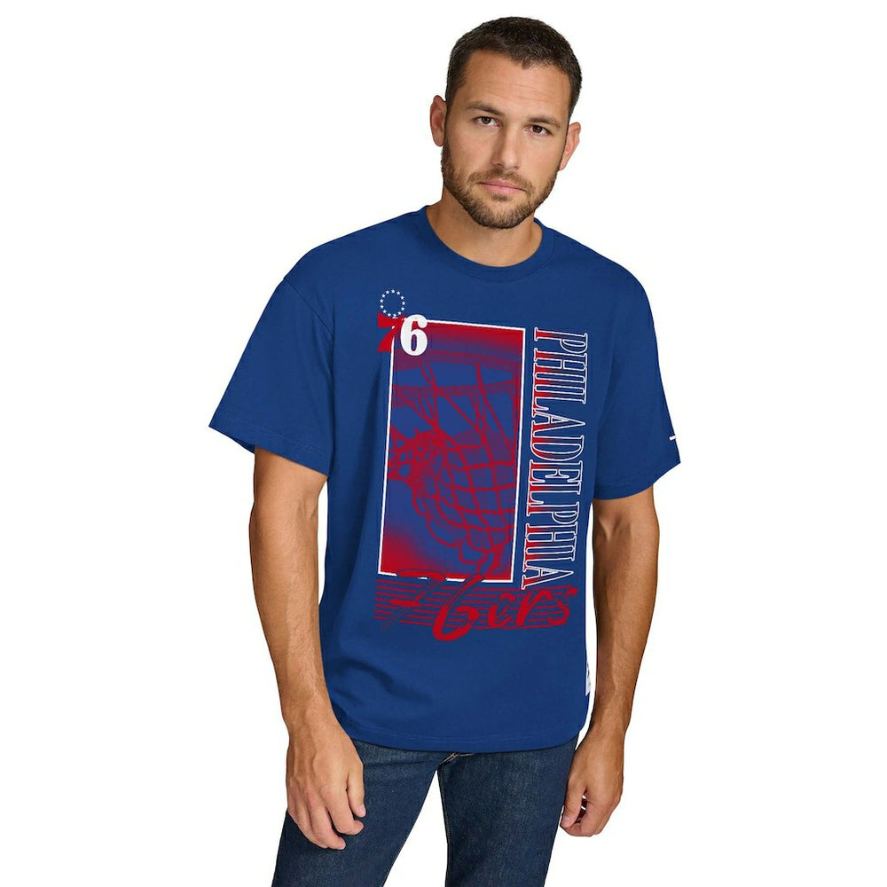 Philadelphia 76ers Tommy Jeans Noah Swish T-Shirt - Royal discount