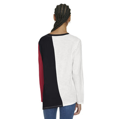 Miami Heat Tommy Jeans Women's Amelia Color Blocked Long Sleeve T-Shirt - White/Black online