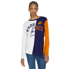 Phoenix Suns Tommy Jeans Women's Amelia Color Blocked Long Sleeve T-Shirt - White/Purple outlet