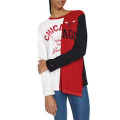 Chicago Bulls Tommy Jeans Women's Amelia Color Blocked Long Sleeve T-Shirt sale - White/Red cheap