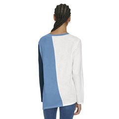 Memphis Grizzlies Tommy Jeans Women's Amelia Color Blocked Long Sleeve T-Shirt - White/Light Blue sale