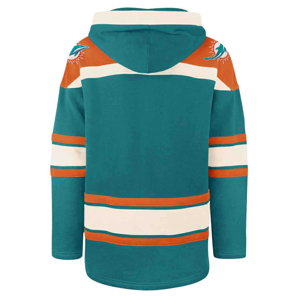 Miami Dolphins '47 Superior Lacer Pullover Hoodie - Aqua sale