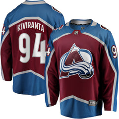 Joel Kiviranta Colorado Avalanche Fanatics Home Premier Breakaway Player Jersey Maroon