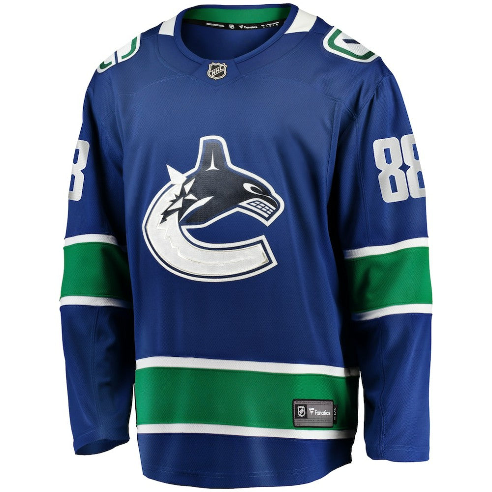 Nils Aman Vancouver Canucks Fanatics Home Premier Breakaway Player Jersey Blue