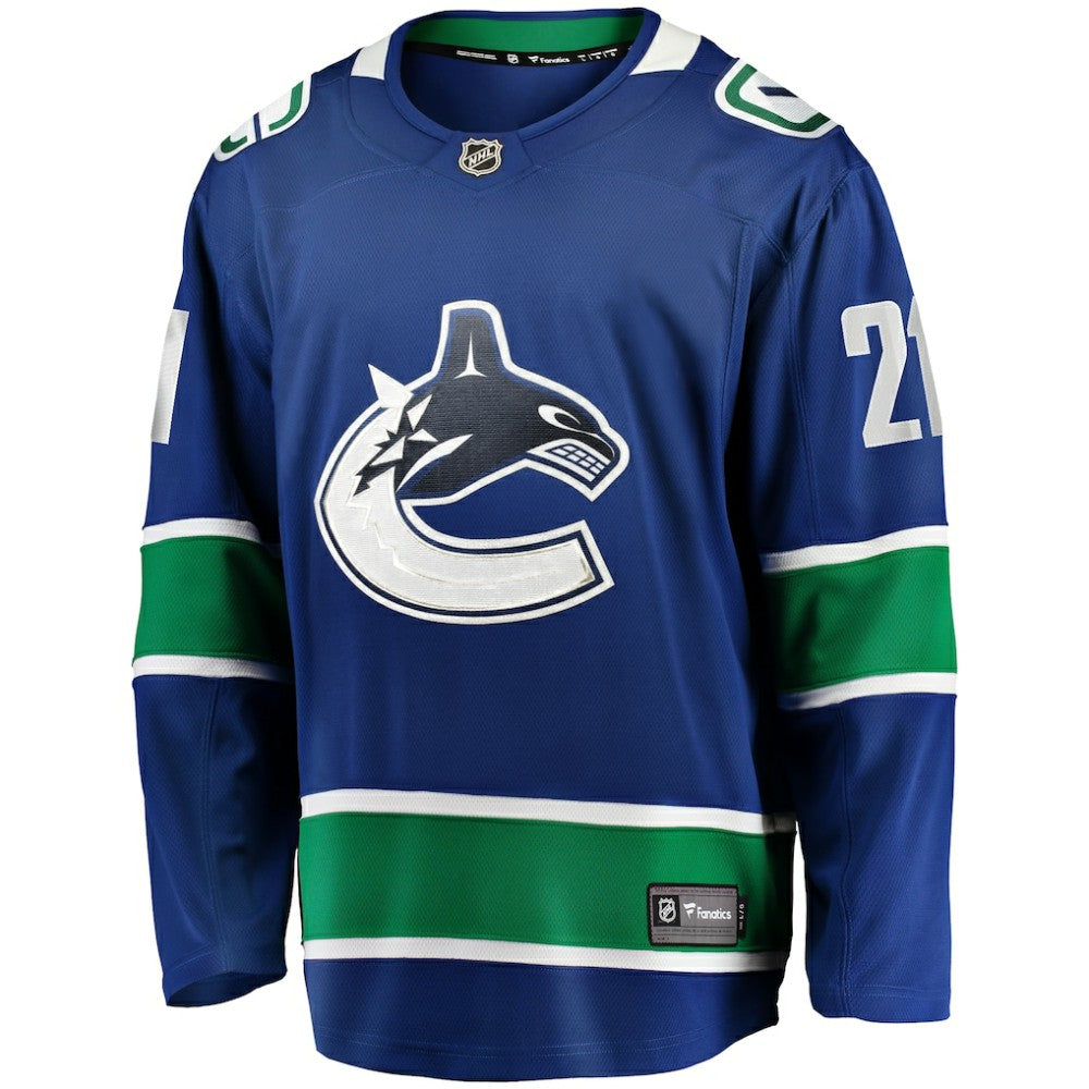 Nils Hoglander Vancouver Canucks Fanatics Home Premier Breakaway Player Jersey Blue