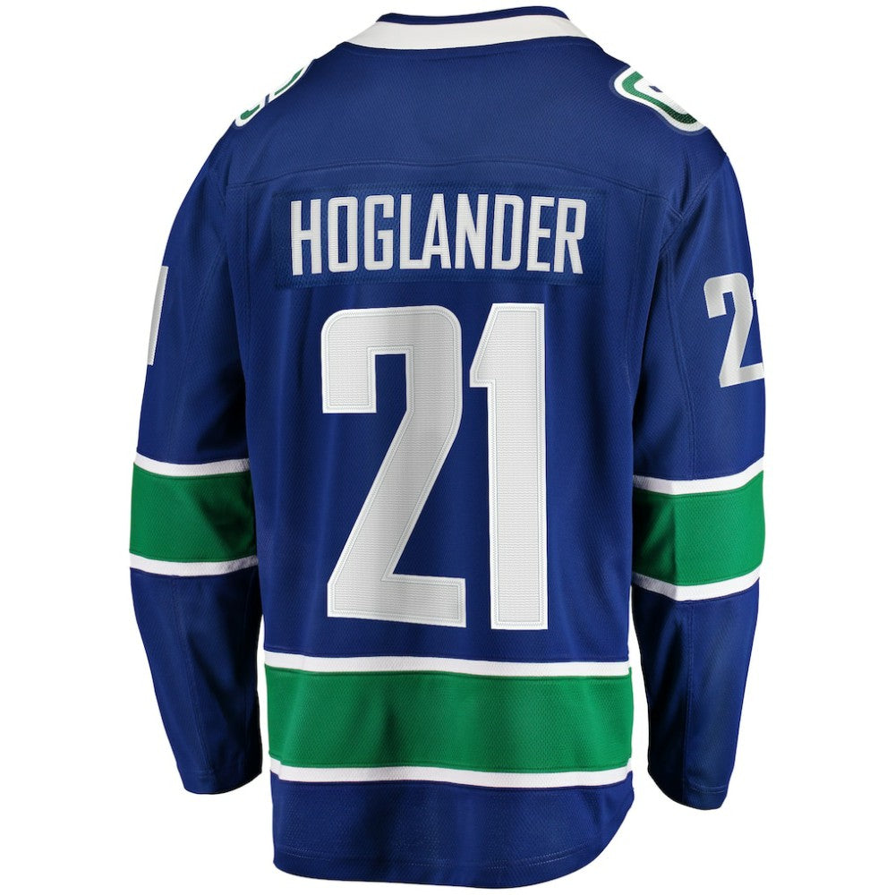 Nils Hoglander Vancouver Canucks Fanatics Home Premier Breakaway Player Jersey Blue