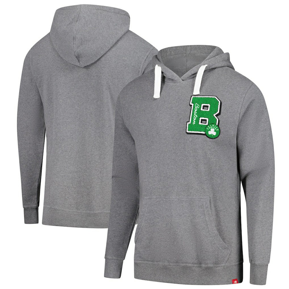 Boston Celtics Sportiqe Unisex Varsity Collection Blake Pullover Hoodie - Heather Gray sale